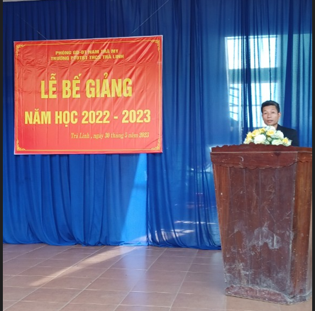 Thầy: Nguyễn Thanh BTCB- HT tổng kết năm học